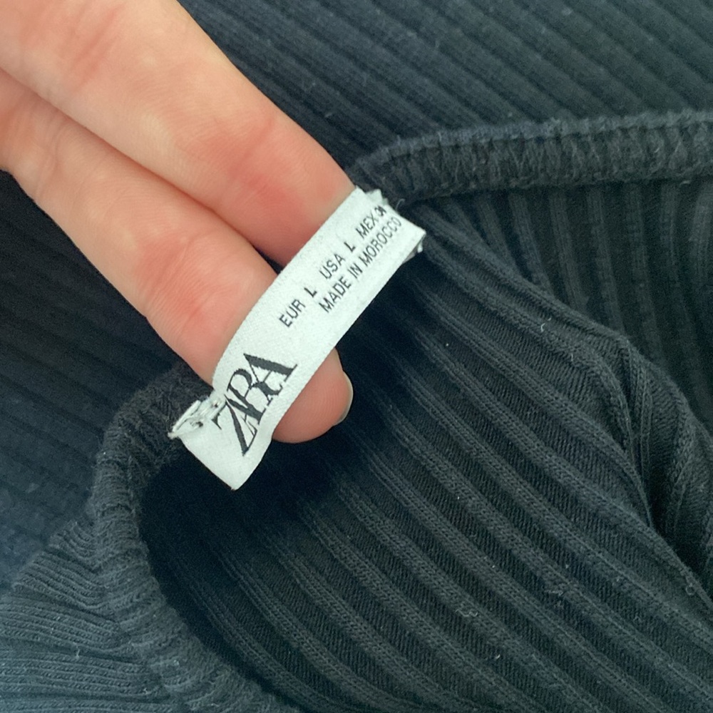 ZARA Cut Out Long Black Dress - Picture 4 of 4